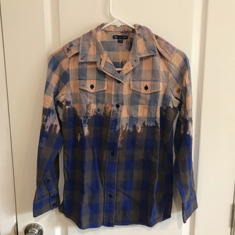 Distressed flannel sz XS